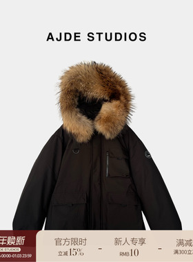 AJDE｜大毛领派克羽绒服01