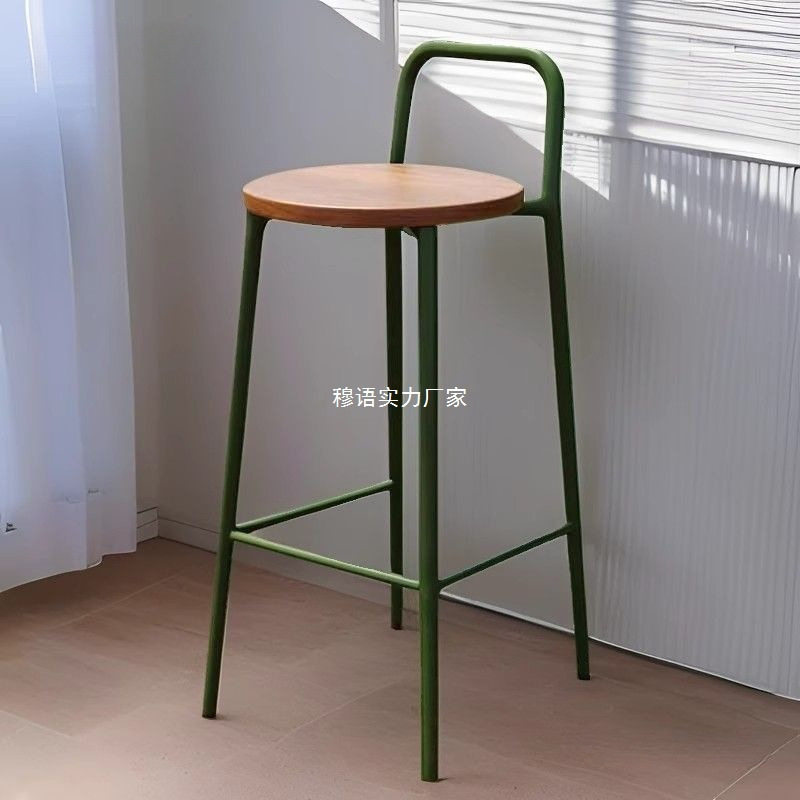 2025新款实木直销工业风户外吧台椅家用酒吧凳网红靠背休闲高脚凳,住宅家具,家用高脚椅,淘宝优惠券,粉丝福利购,淘宝优惠卷