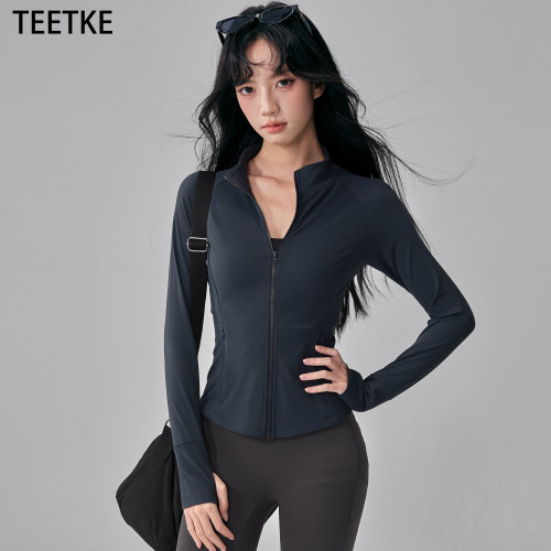 TEETKE拉链立领防风夹克