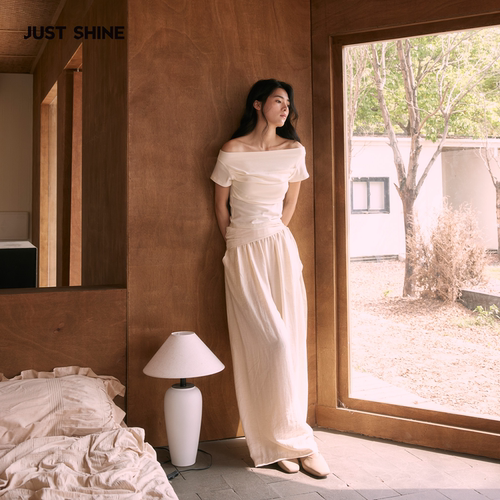流动哲学亚麻阔腿裤新中式
