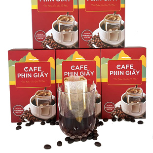 越南代购挂耳黑咖啡手冲咖啡经典黑咖啡滴漏咖啡粉1盒10袋