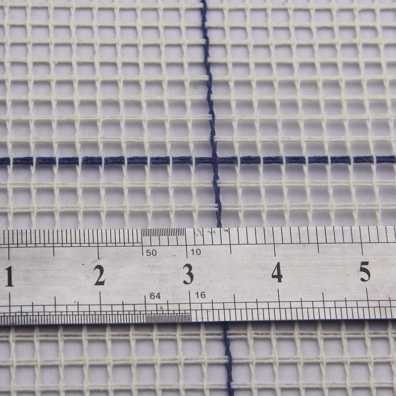 3.75CT twisted segment embroidered grid cloth polyester