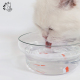 FURUTE福如特透明玻璃葫芦形小鱼猫碗宠物碗粮碗水碗适配通用碗架