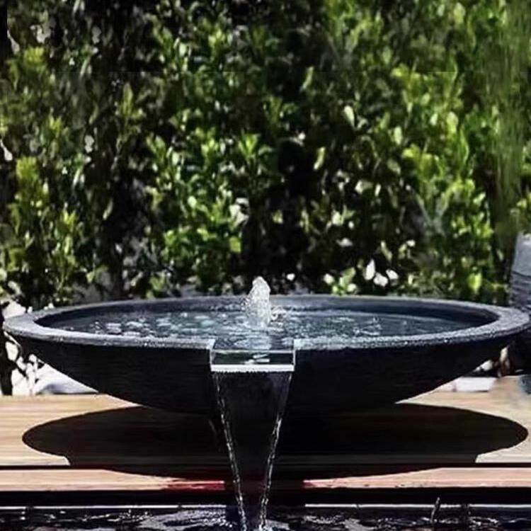 日式流水石钵喷泉水池庭院聚宝盆户外花园景观涌泉水钵流水,家居饰品,流水摆件,淘宝优惠券,粉丝福利购,淘宝优惠卷