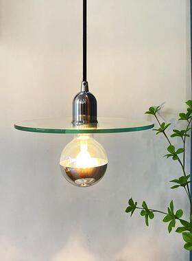 包豪斯风格极简王吊灯现子代餐艺术57131铬厅吧台卧室床头中古镀