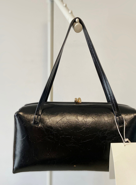 JIL ALYXMM6 原创 GOJI口金 大容量牛皮蛇纹手提单肩斜挎包枕头包