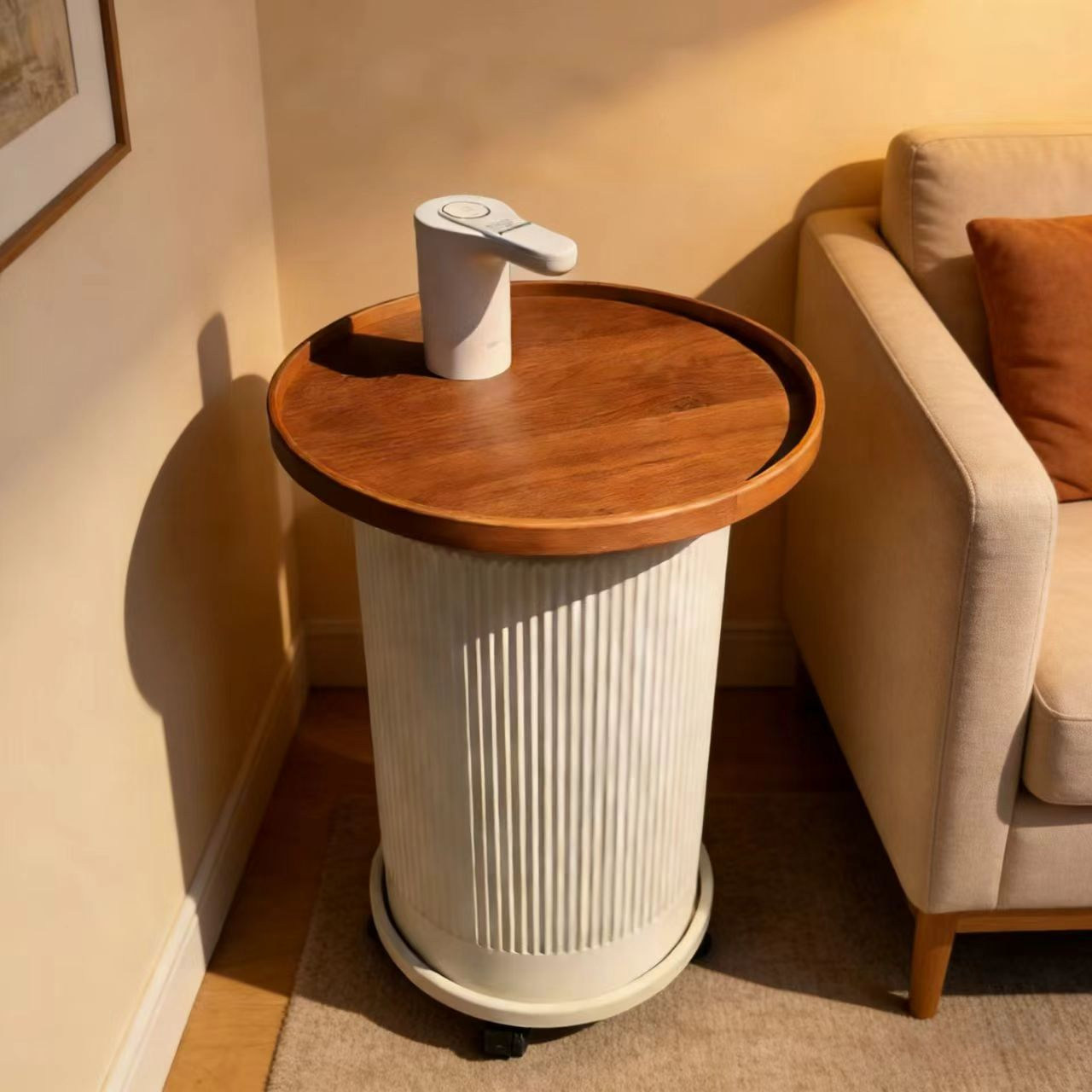 餐边柜水桶放置柜桶装水收纳柜饮水桶遮丑可移动茶吧机饮水台客厅