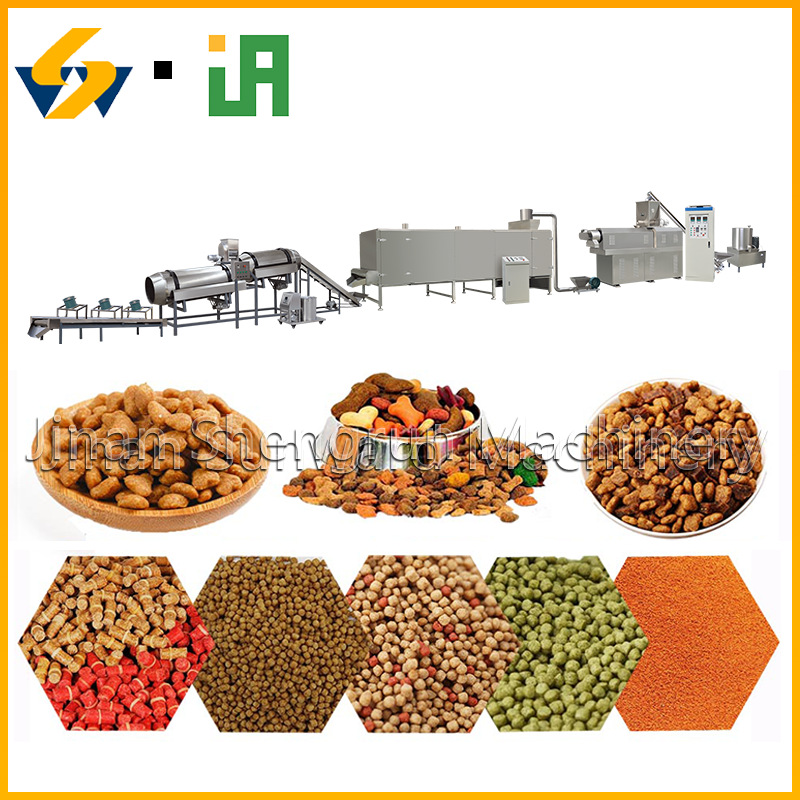宠物食品双螺杆膨化机厂家生产猫粮狗粮制作机器