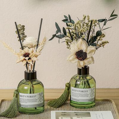 东方茶香干花香薰家用香薰花艺 香薰精油持久白茶栀子花无火香薰