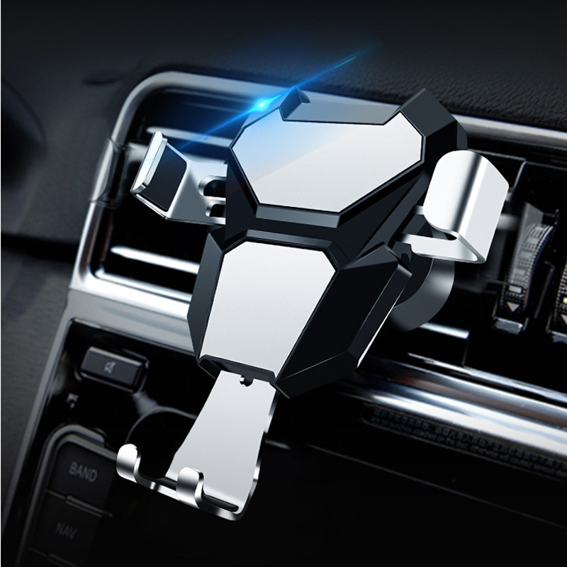 直销手机支架金属车载支架出风口重力手机架通用型支驾网红款