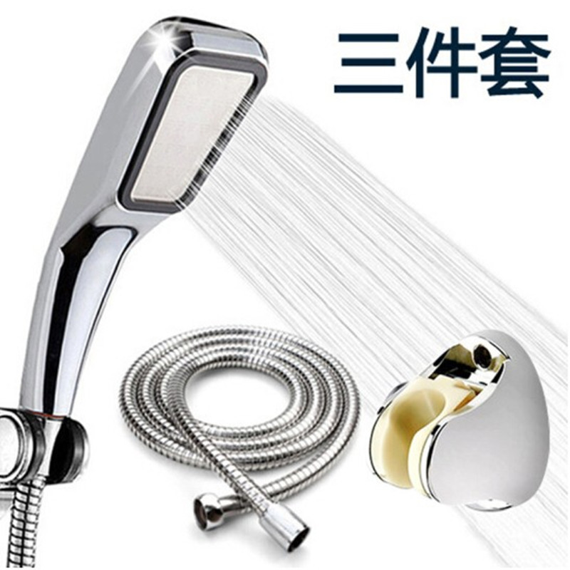 300孔超强增压花洒套装淋浴喷头节水浴室淋浴手持方形花洒莲蓬头