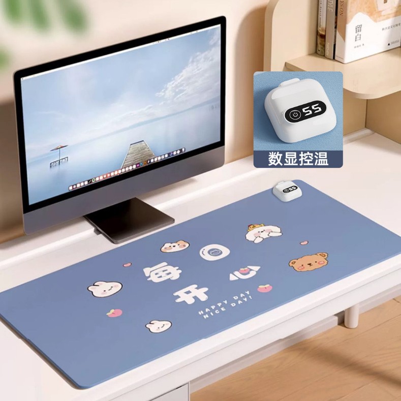 冬季暖桌垫暖手特大号办公室键盘加热鼠标垫学生桌面发热桌垫