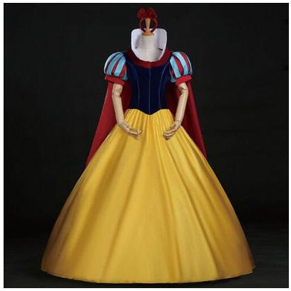经典童话白雪公主万圣节cosplay白雪灰姑娘成人大人礼服公主裙