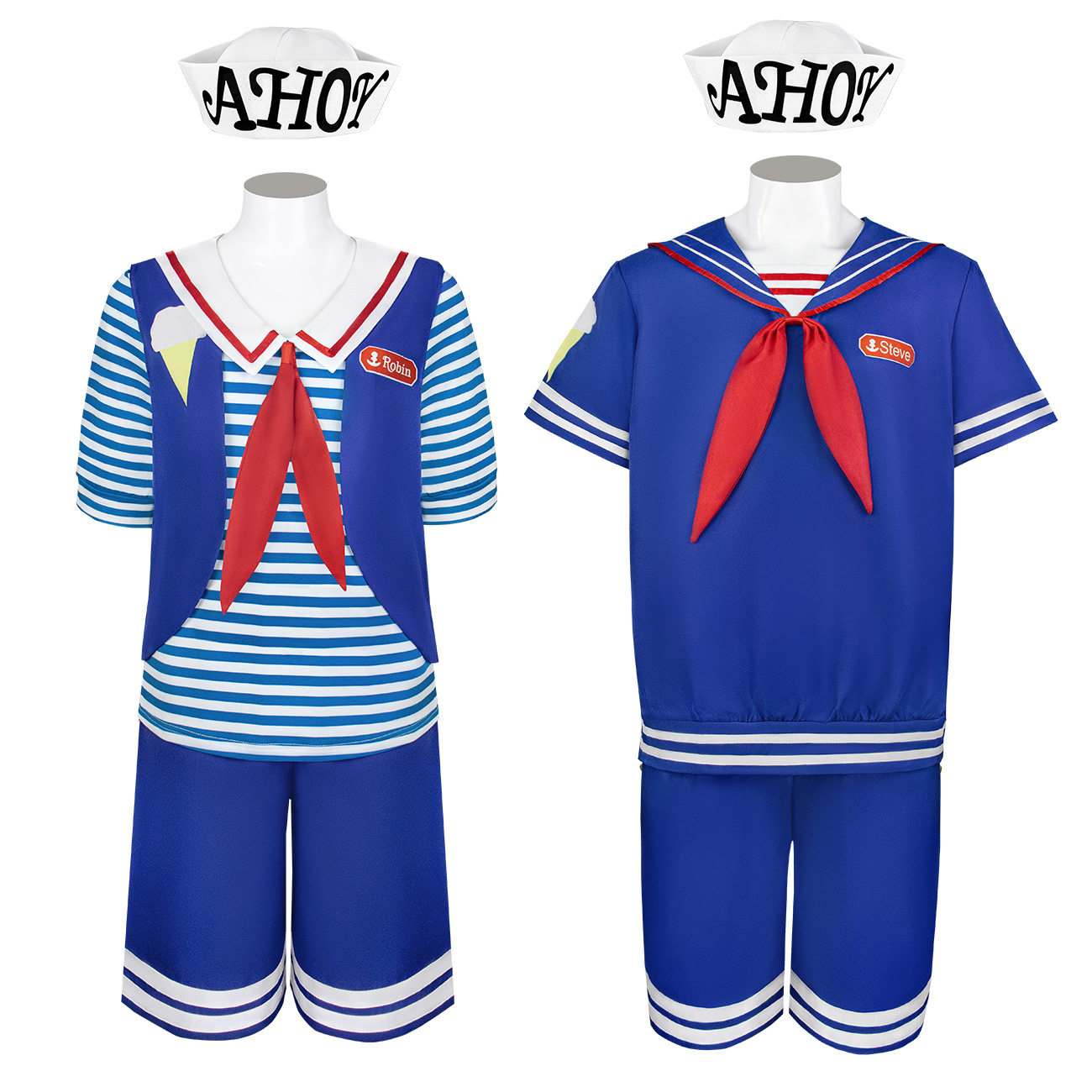 万圣节美剧StrangerThings怪奇物语3cos服冰淇淋店员cosplay制服