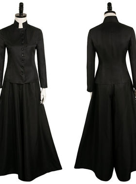 阴间大法师LydiaCosplay万圣节女式黑色连衣裙甲壳虫汁服装套装
