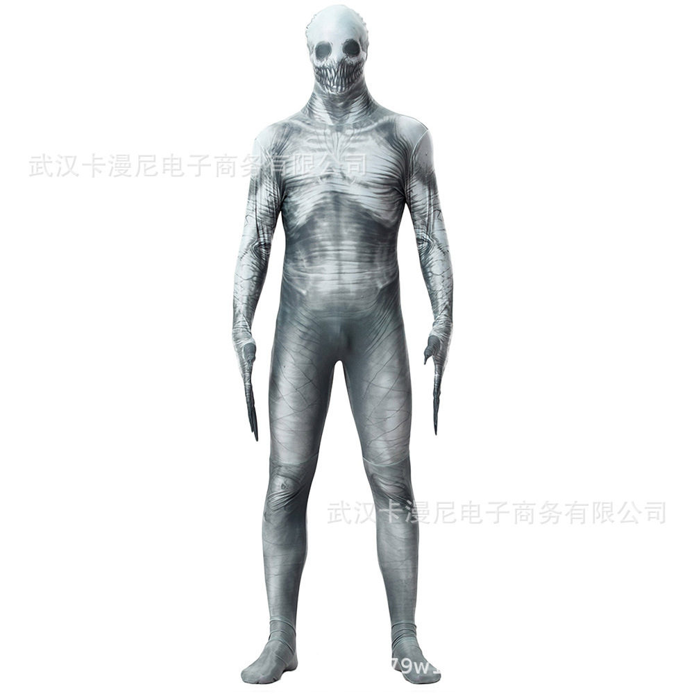 卡漫尼万圣节恐怖僵尸万圣节cos全包紧身衣连体衣万圣节舞台服