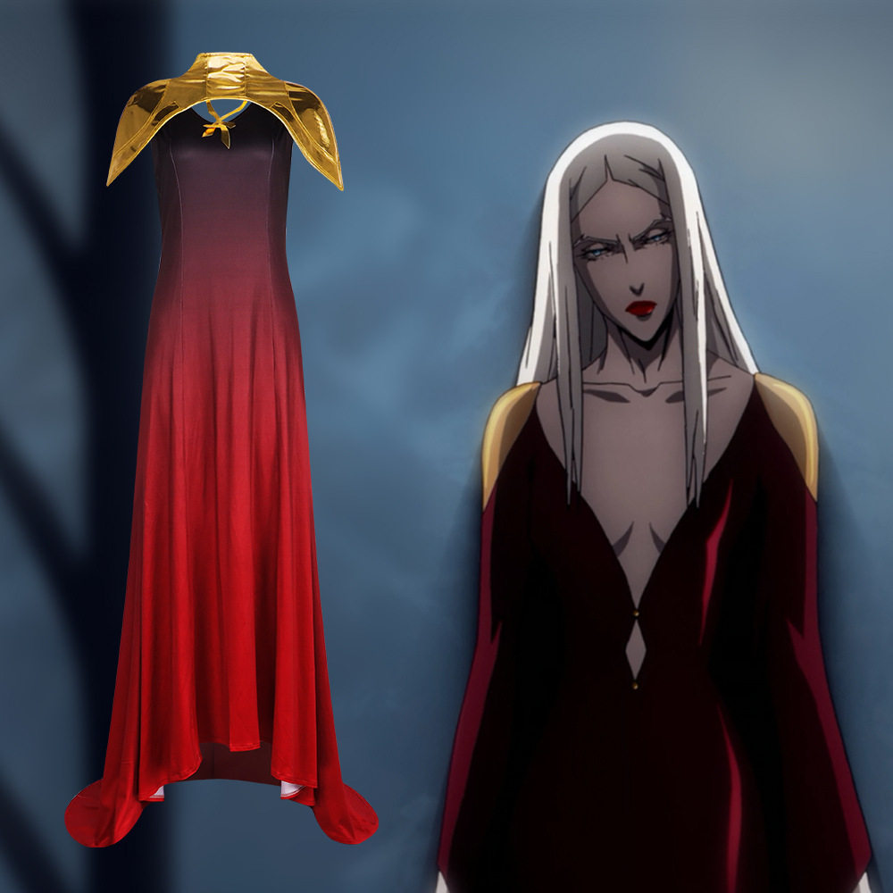 恶魔城暗影之王cos服吸血鬼女王卡米拉cosplay角色扮演服装连衣裙