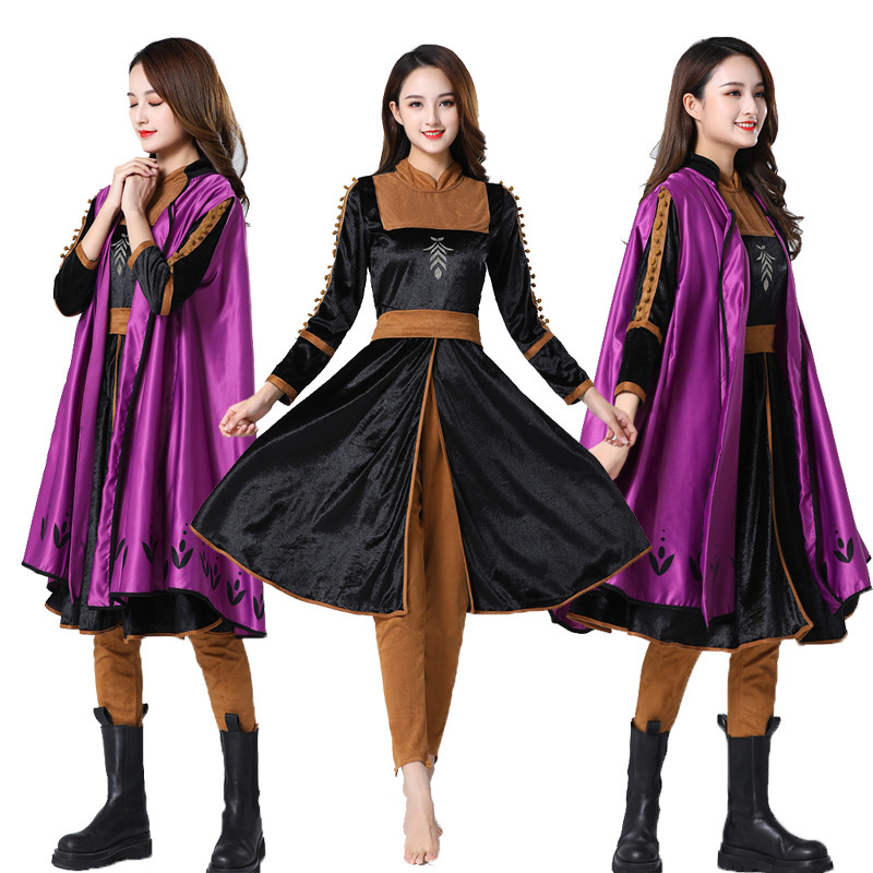 冰雪奇缘安娜艾莎公主礼服裙子汉斯克里成人爱莎公主裙演出服装