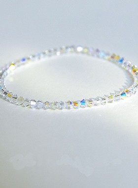 简约小众设计感blingbling闪钻细水晶手链轻奢质感甜美清新手串女