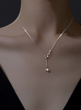 s925纯银北斗七星项链女 小众轻奢ins高级感星星锁骨链情人节礼物