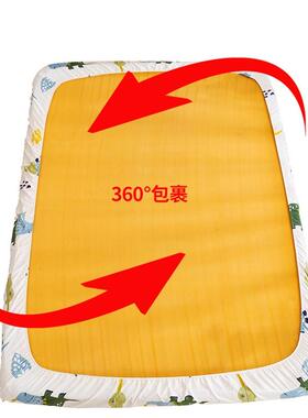 儿童床笠尺寸纯棉上下床棉垫床罩薄全榻榻米单件米1.2135x190