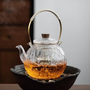 玻璃蒸煮茶壶家用耐高温提梁泡茶壶电陶炉烧水壶老白茶专用煮茶壶
