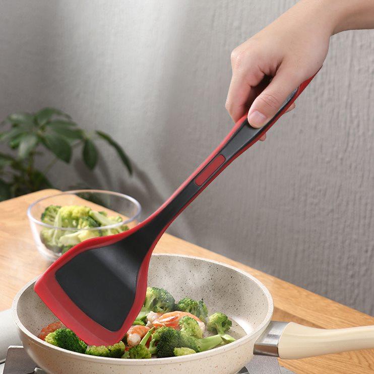 不粘锅硅胶铲煎锅炒锅炒勺炒菜铲子耐高温厨具套装平底锅硅胶锅铲