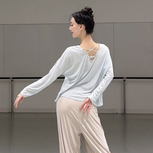 现代舞上衣2025新款日常舞蹈练功服中国舞罩衫宽松飘逸古典舞服装
