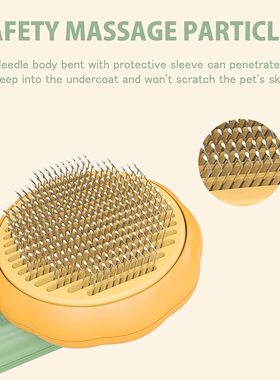 Pumpkin Self Cleaning Slicker Comb for Dog Cat Puppy Rabbit