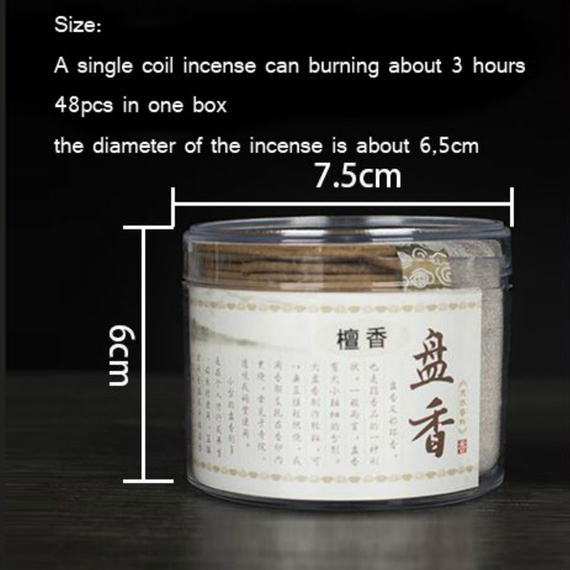 T 48pcs/box Natural Coil Incense Aromatherapy Fragrance Indo