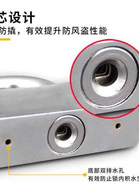 极速汇创佳不锈钢挂锁G50短梁加厚单开50mm配3把钥匙防盗防锈1把