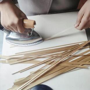 麦秆条手工编织非遗麦杆画制作专用材料益智亲子DIY黏贴画麦秆片