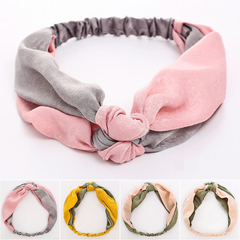 极速2020 New Fashion Women Elegant Soft Headband Vintage Cro