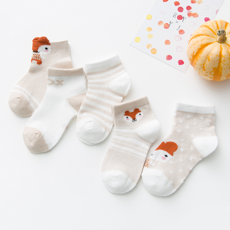 新品5Pairs/lot 0-2Y Infant Baby Socks Baby Socks for Girls C 女士内衣/男士内衣/家居服 短袜 原图主图