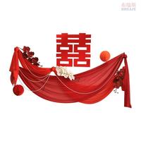 極速布瑞斯房布套裝 i婚ns風(fēng)高級男方新房女方置臥室背景墻字喜結(jié)