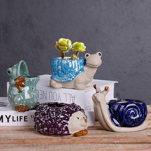鸭子花盆动物造型独特的花盆情绪稳定花盆肉肉专用花盆卡通陶瓷