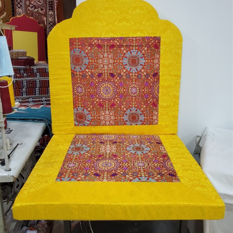 藏式法座垫棕垫 带靠背打坐垫 拜垫供养上师法座垫 9090 薄款