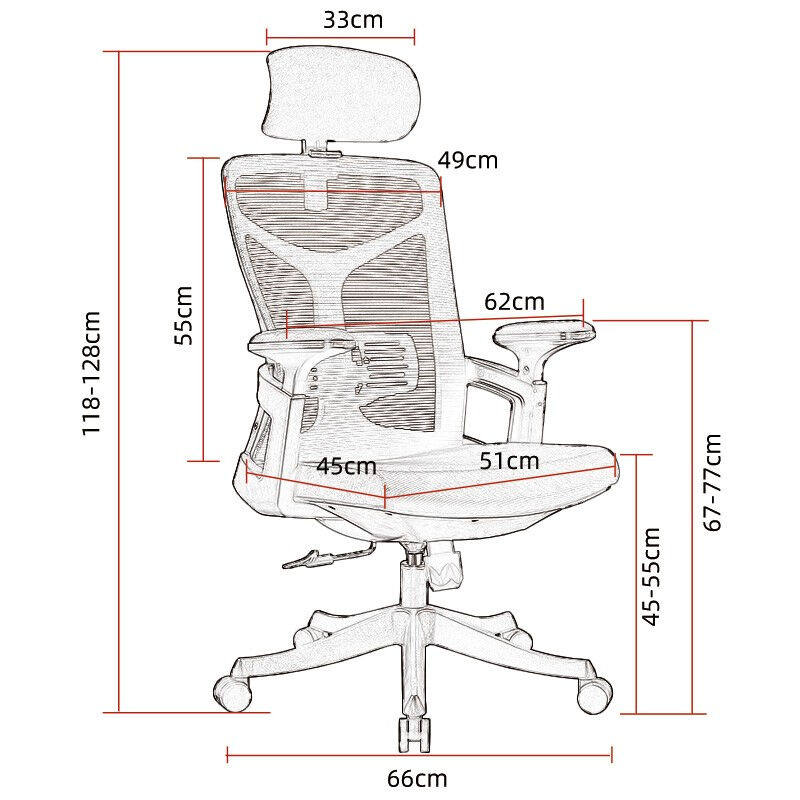 极速奈高办公椅电脑椅经理椅人体工学椅家用读书写字专用转椅含头