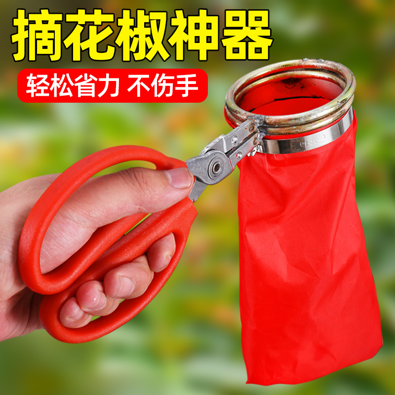 摘花椒神器园艺剪刀修枝剪果树疏果剪葡萄专用蔬果修花摘采水果剪