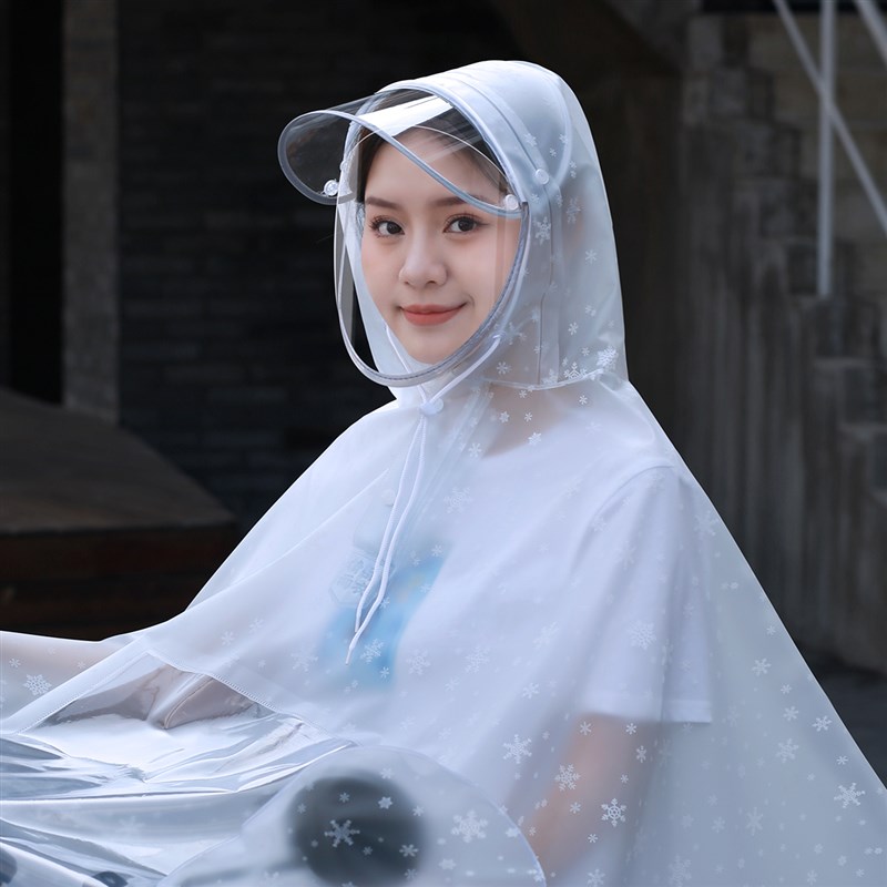 小型电动电瓶车雨衣单人女长款全身防暴雨骑行自行车2021新款雨披
