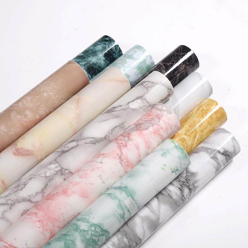 极速.北欧大理石贴纸ins冰箱贴自粘壁纸电视背景墙纸衣整体橱柜子