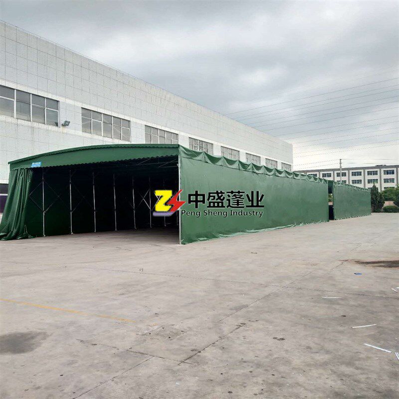 极速厂定做活动大型推拉雨棚伸缩停车棚排档遮阳棚移动帆布仓库雨