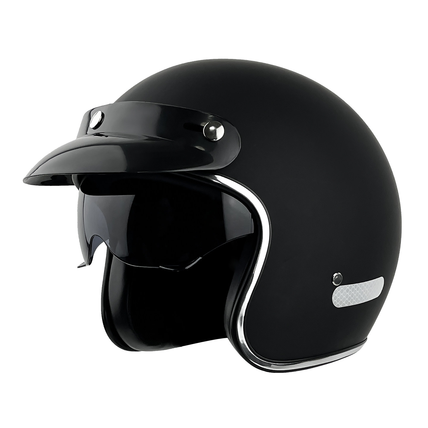 巡航复古头盔3/4盔踏板骑行摩托车复古半盔男女电动头盔内镜头盔