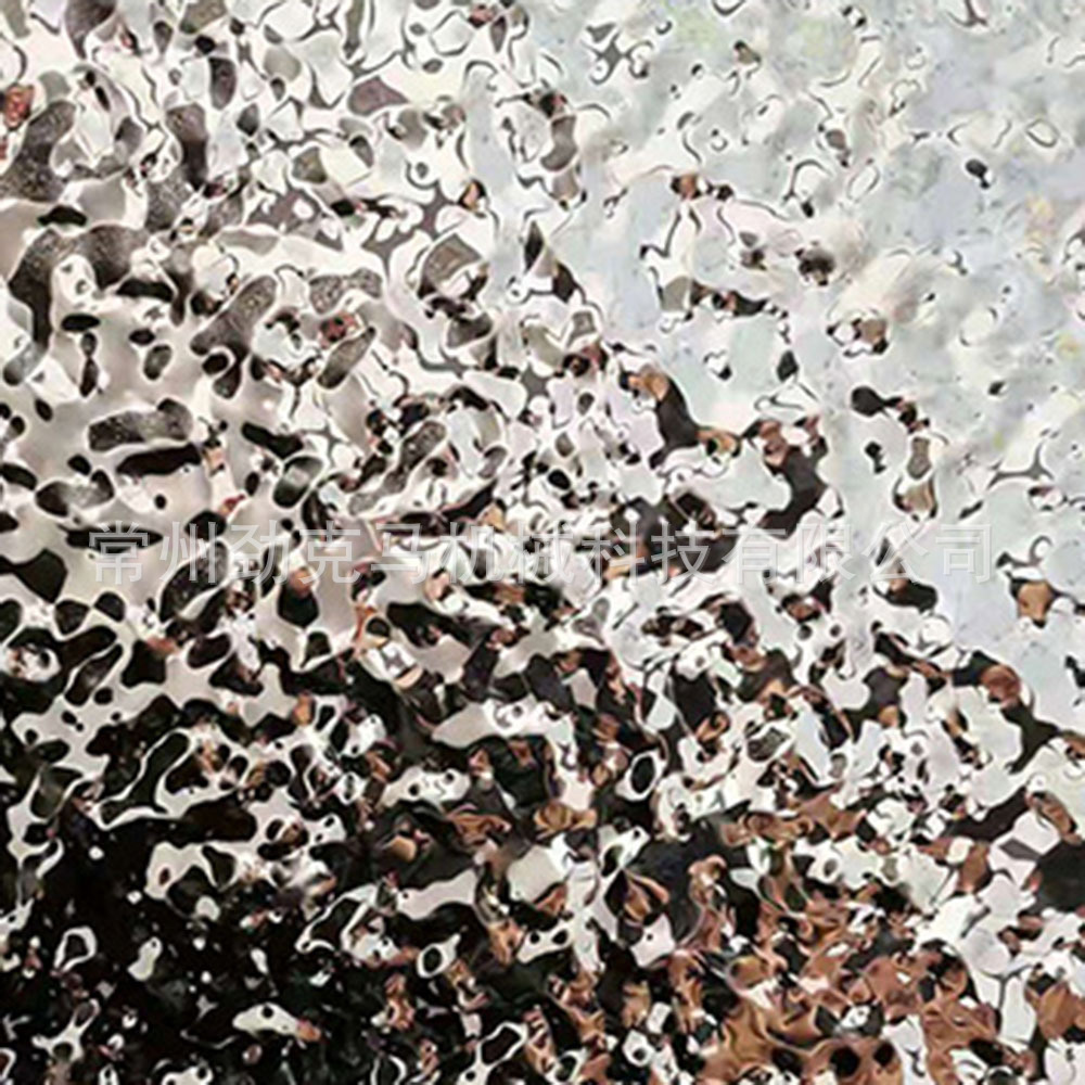 1250mm不锈钢装饰镜面板波浪纹压花机 折射效果好