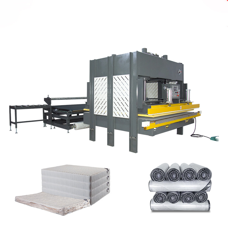 厂家定制半自动弹簧床垫打包机海绵床垫压缩卷包机床垫压缩封口机