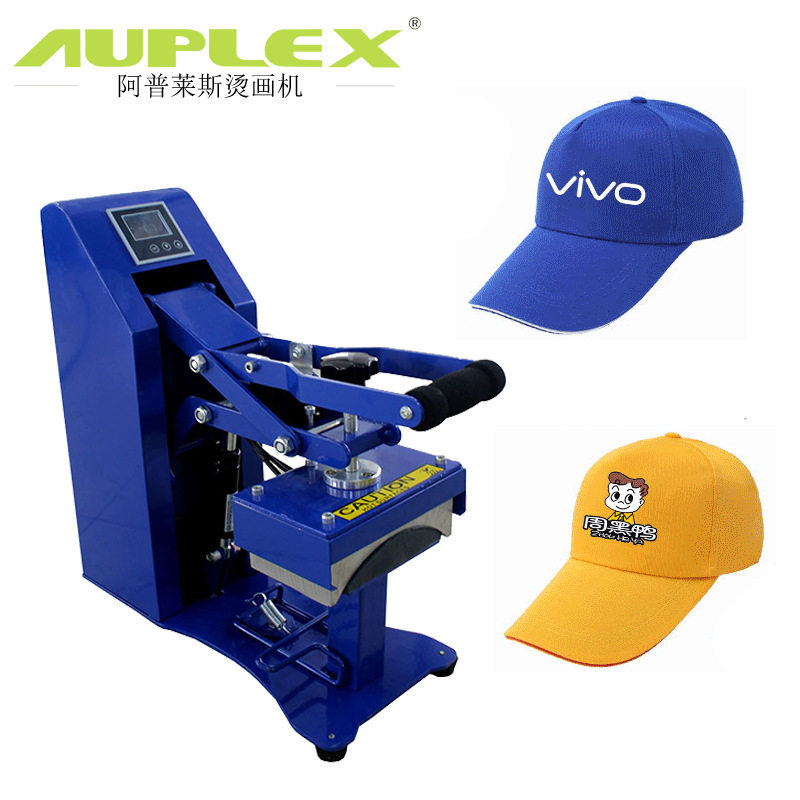 Auplex Hot Sale hat Press Machine Manual Semi Auto HeatPress