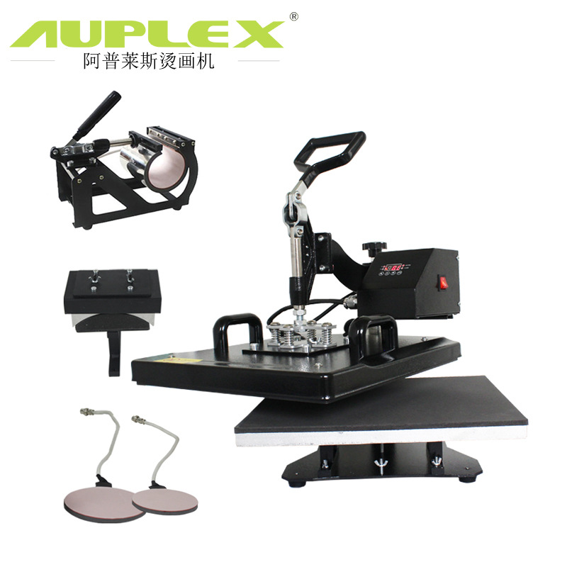 38*38热转印机器平板压烫机小型高压烫画机印T恤烫钻多功能印帽机