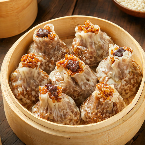 纸皮鲜肉烧麦纯手工冷冻速食
