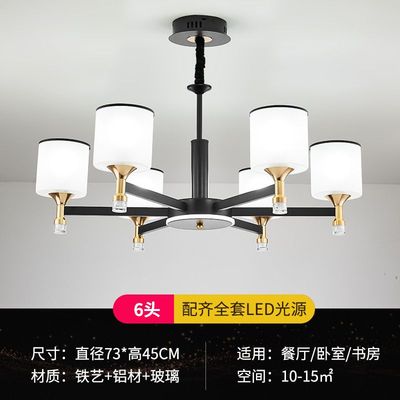 2025年新款北欧客厅吊灯现代简约家用大气轻奢餐厅灯卧室灯具套餐