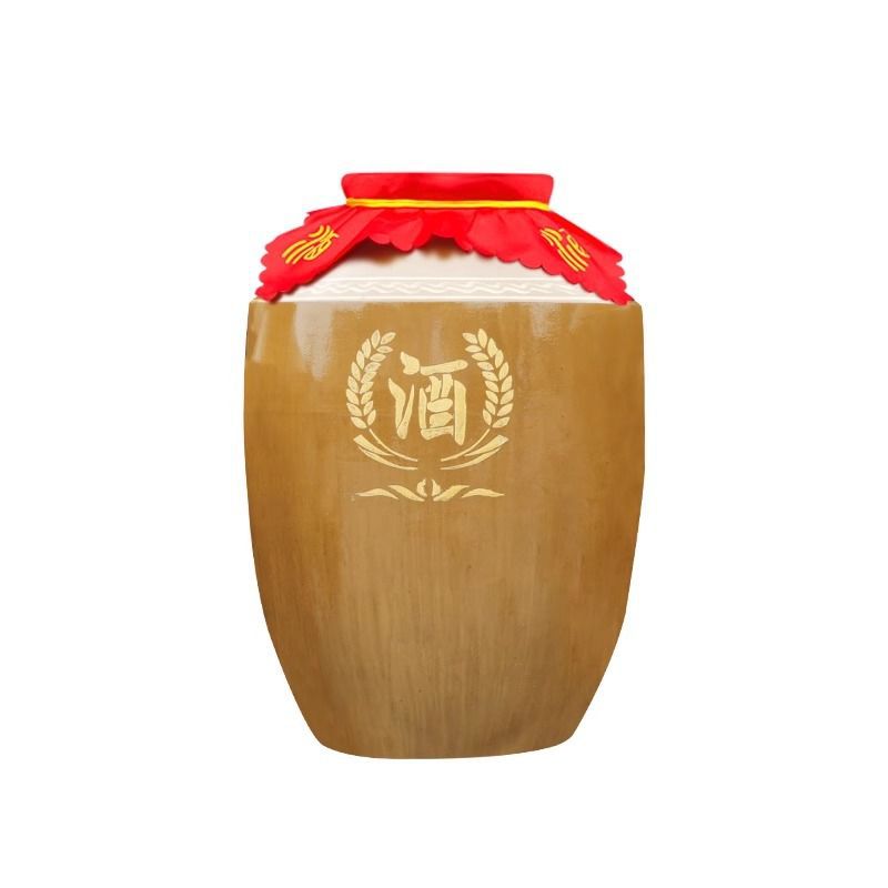 土陶大酒坛子 土陶加厚酒坛老式存酒缸陶瓷酒罐50/100斤空酒坛